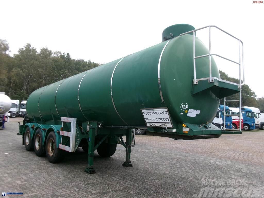  Melton Food tank inox 25 m3 / 1 comp Tanker poluprikolice