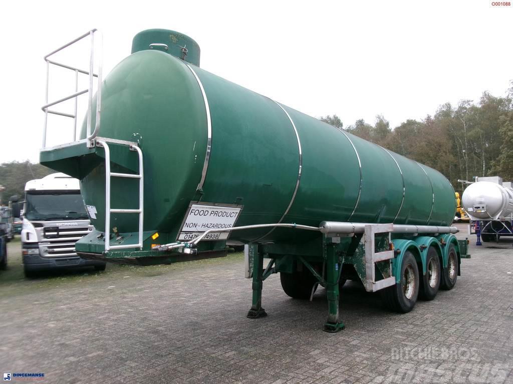  Melton Food tank inox 25 m3 / 1 comp Tanker poluprikolice