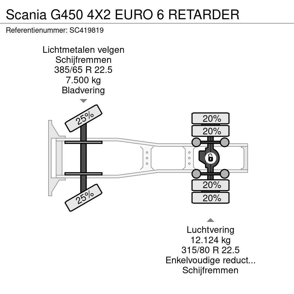 Scania G450 4X2 EURO 6 RETARDER Traktorske jedinice
