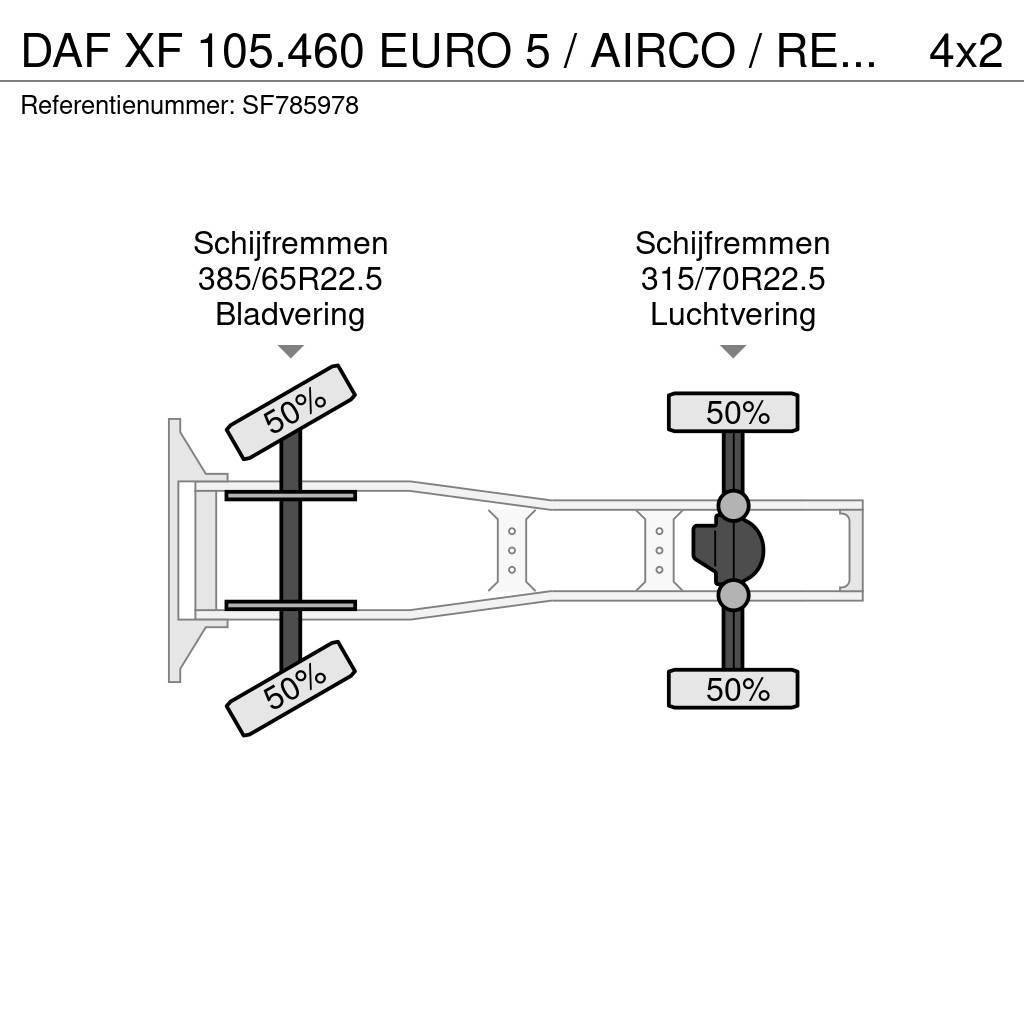 DAF XF 105.460 EURO 5 / AIRCO / RETARDER Traktorske jedinice