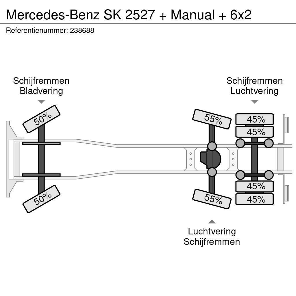 Mercedes-Benz SK 2527 + Manual + 6x2 Kamioni-šasije