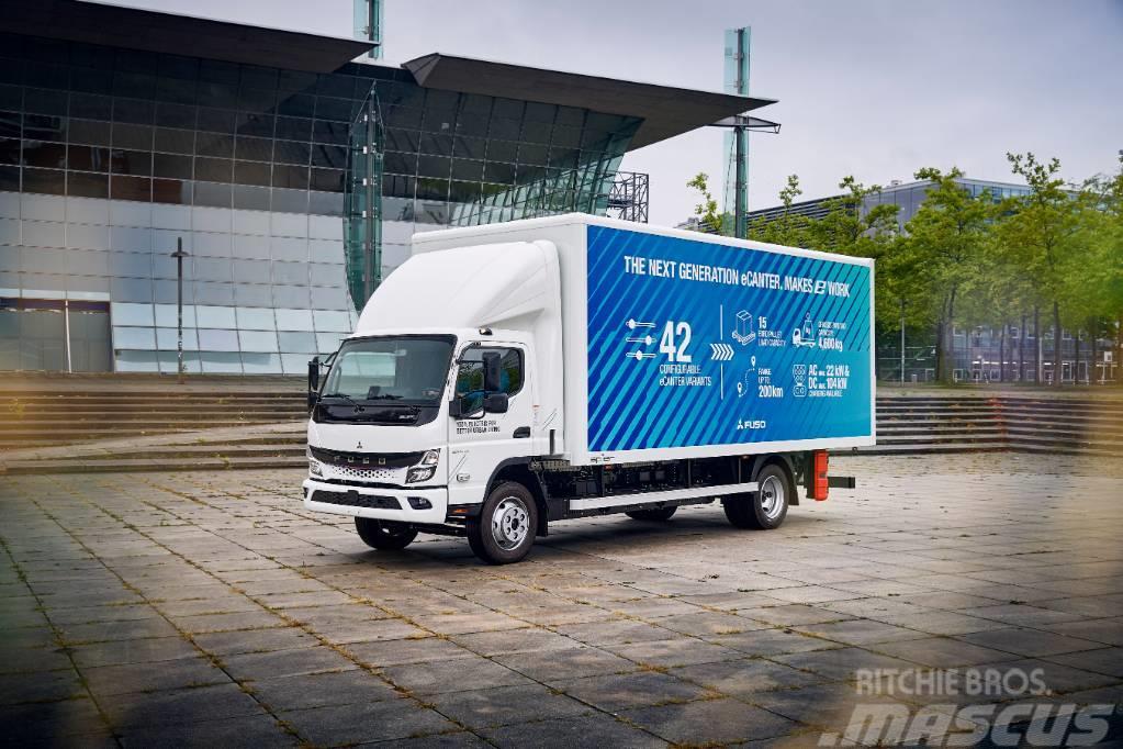 Fuso eCanter ellastbil 8,55 ton transportskåp Sanduk kamioni