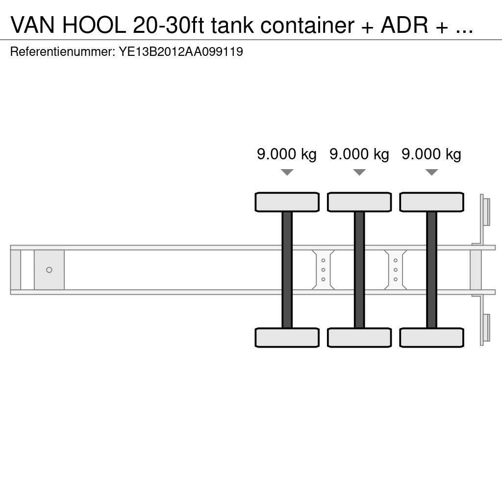 Van Hool 20-30ft tank container + ADR + VERY BEAUTIFUL TRAI Kontejnerske poluprikolice