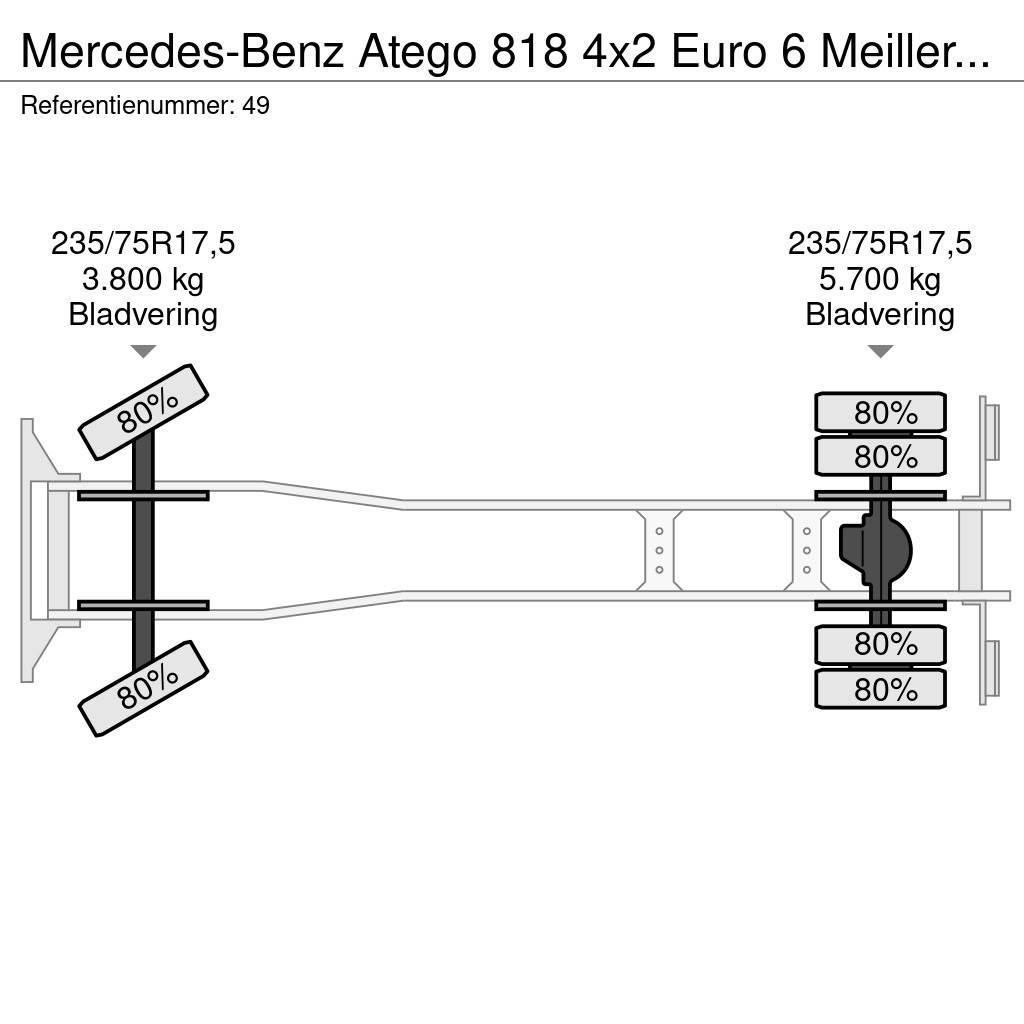 Mercedes-Benz Atego 818 4x2 Euro 6 Meiller 3 Seitenkipper Palfin Rabljene dizalice za težak teren
