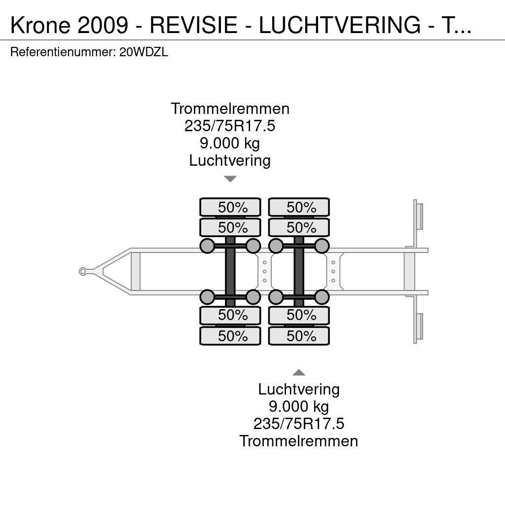 Krone 2009 - REVISIE - LUCHTVERING - TROMMELREM Prikolice za autotransportere