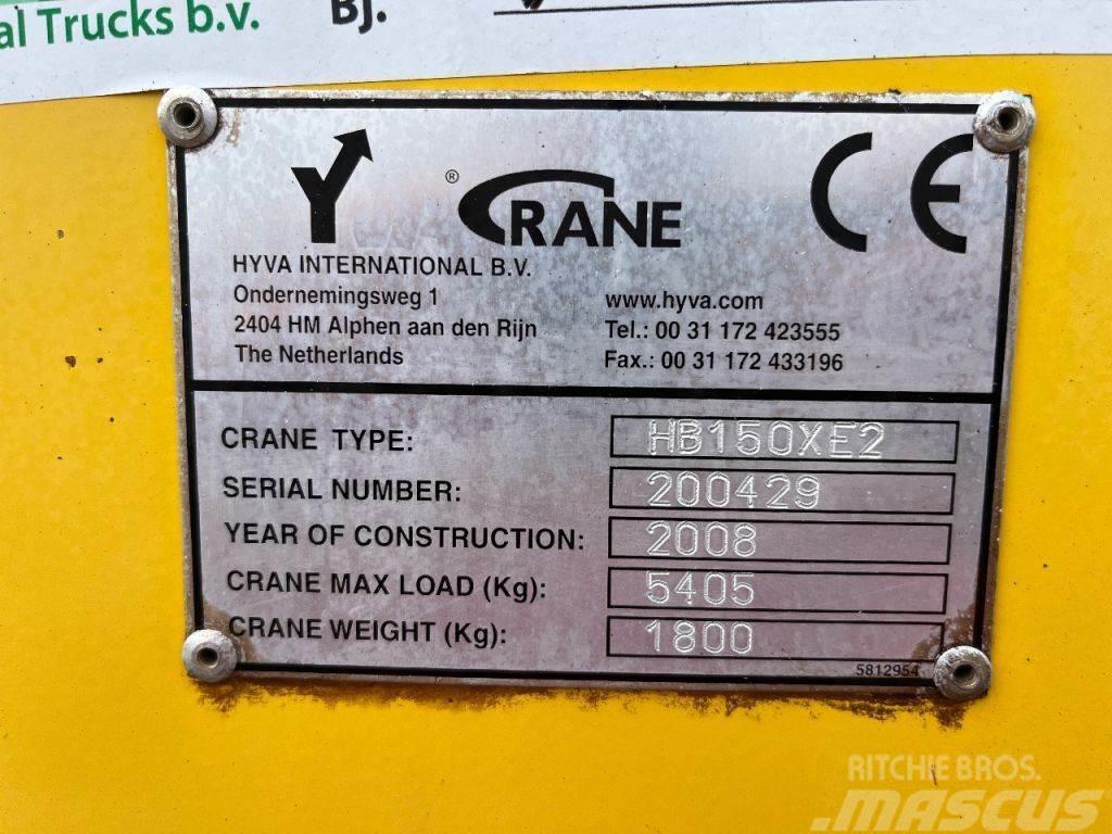 Hyva HB150 XE2 Crane / Kraan / Autolaadkraan / Ladekran Rabljene dizalice za težak teren