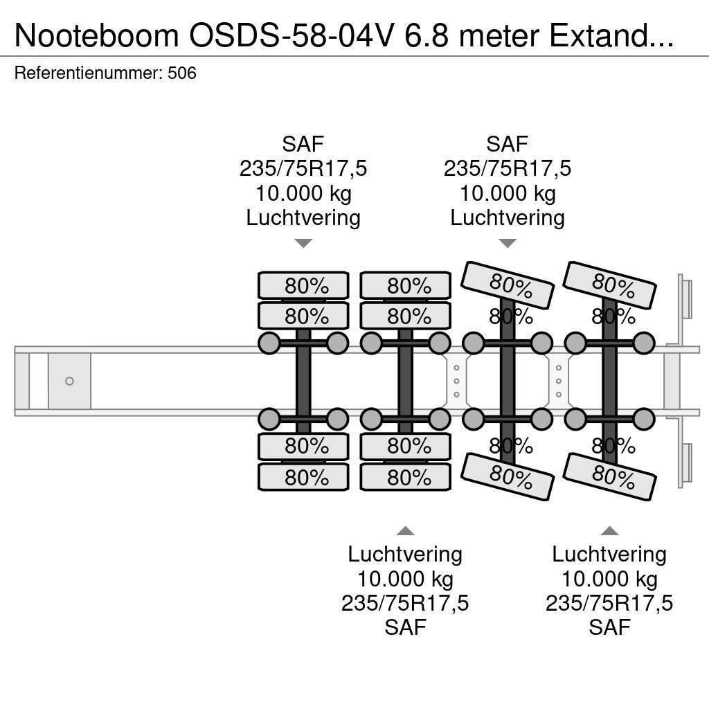 Nooteboom OSDS-58-04V 6.8 meter Extandable! Nisko-utovarne poluprikolice