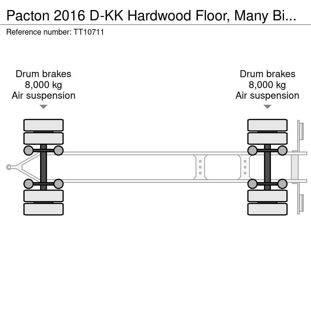 Pacton 2016 D-KK Hardwood Floor, Many Bind-eyes, No Rust Prikolice platforme/otvoreni sanduk