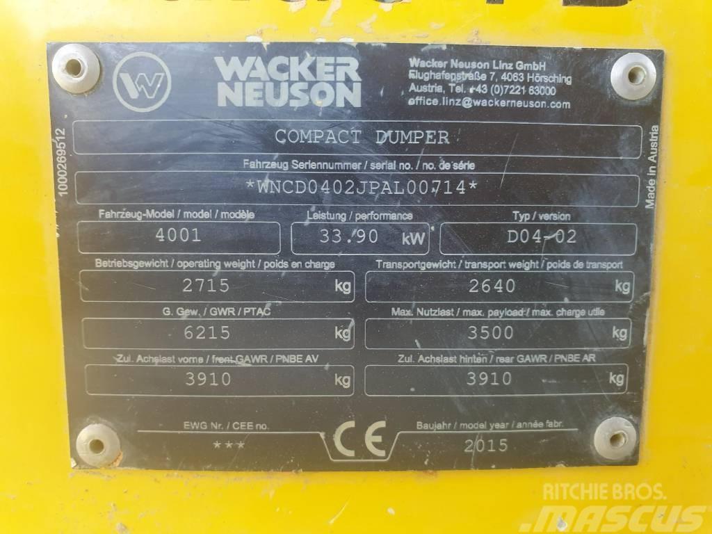 Wacker Neuson 4001s Zglobni demperi