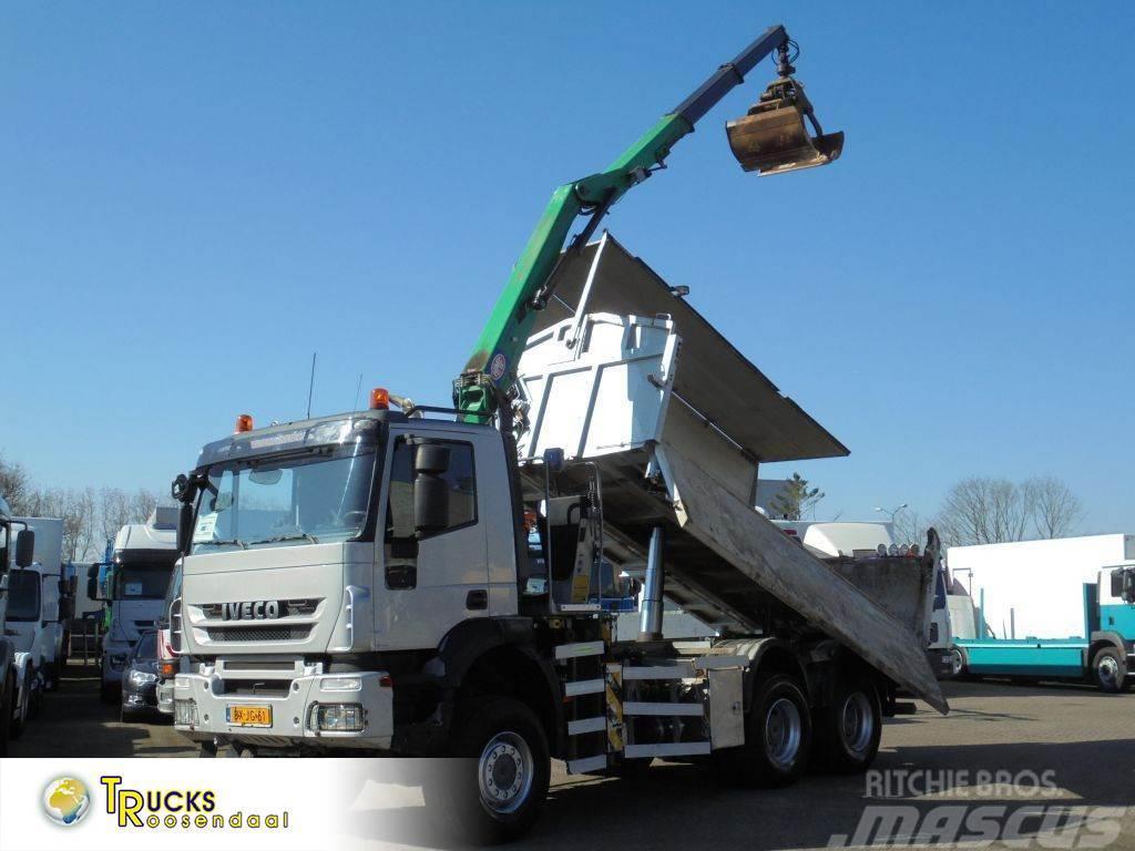 Iveco Stralis 380 + Euro 5 + HMF 1643 CRANE + KIPPER + 6 Kiper kamioni