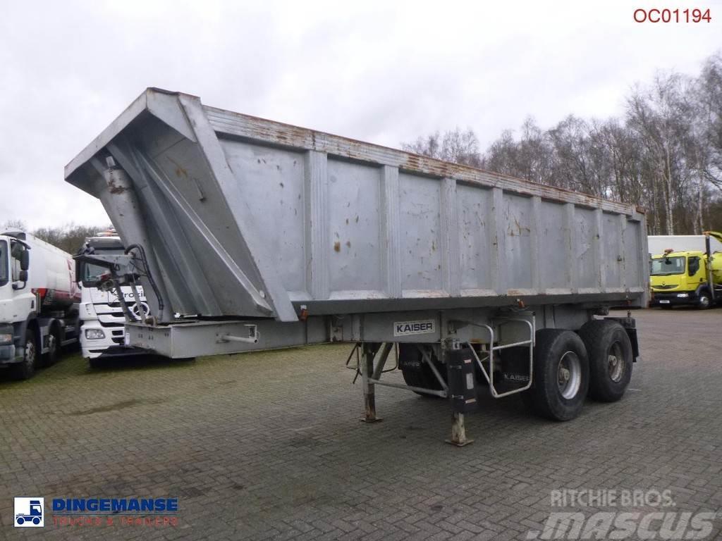 Robuste Kaiser Tipper trailer steel 24 m3 + tarpaulin Kiper poluprikolice