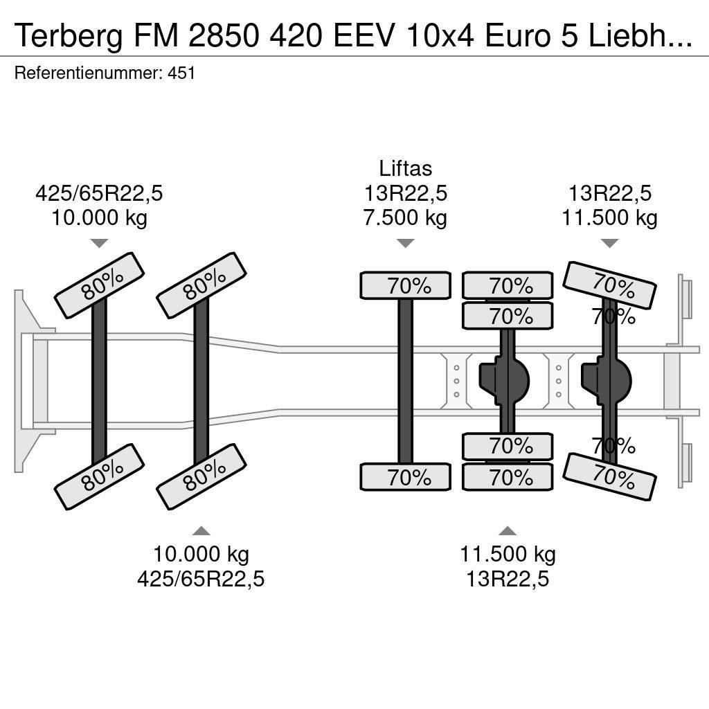 Terberg FM 2850 420 EEV 10x4 Euro 5 Liebherr 15 Kub Mixer Kamioni mikseri za beton