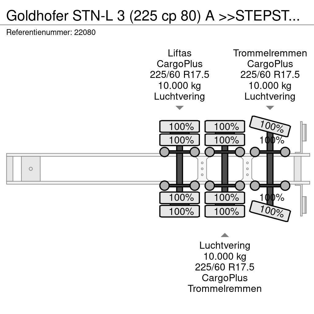 Goldhofer STN-L 3 (225 cp 80) A >>STEPSTAR<< (CARGOPLUS® tyr Nisko-utovarne poluprikolice