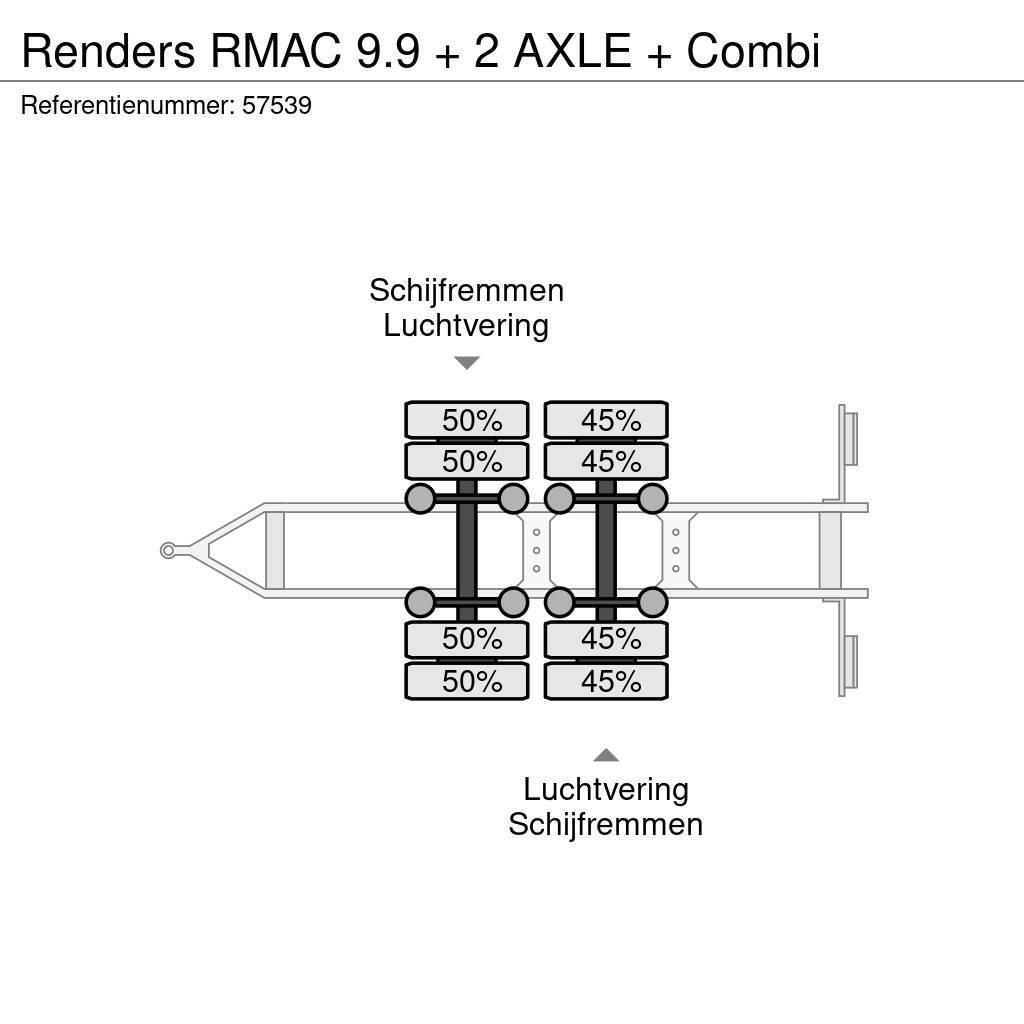 Renders RMAC 9.9 + 2 AXLE + Combi Sanduk prikolice