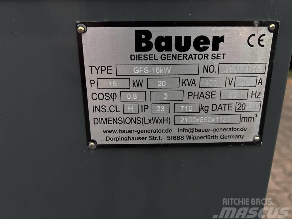 Bauer GFS 20 KVA Dizel agregati