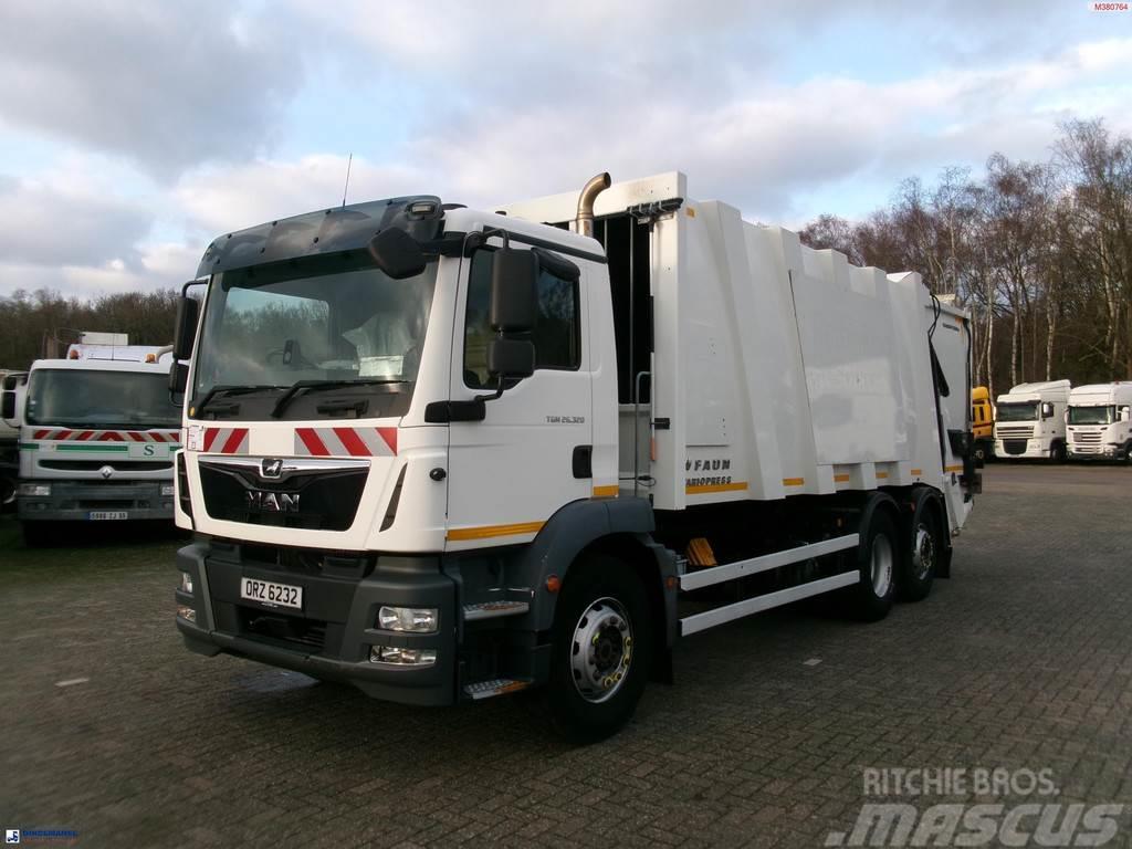 MAN TGM 26.320 6X2 Euro 6 RHD Faun refuse truck Kamioni za otpad