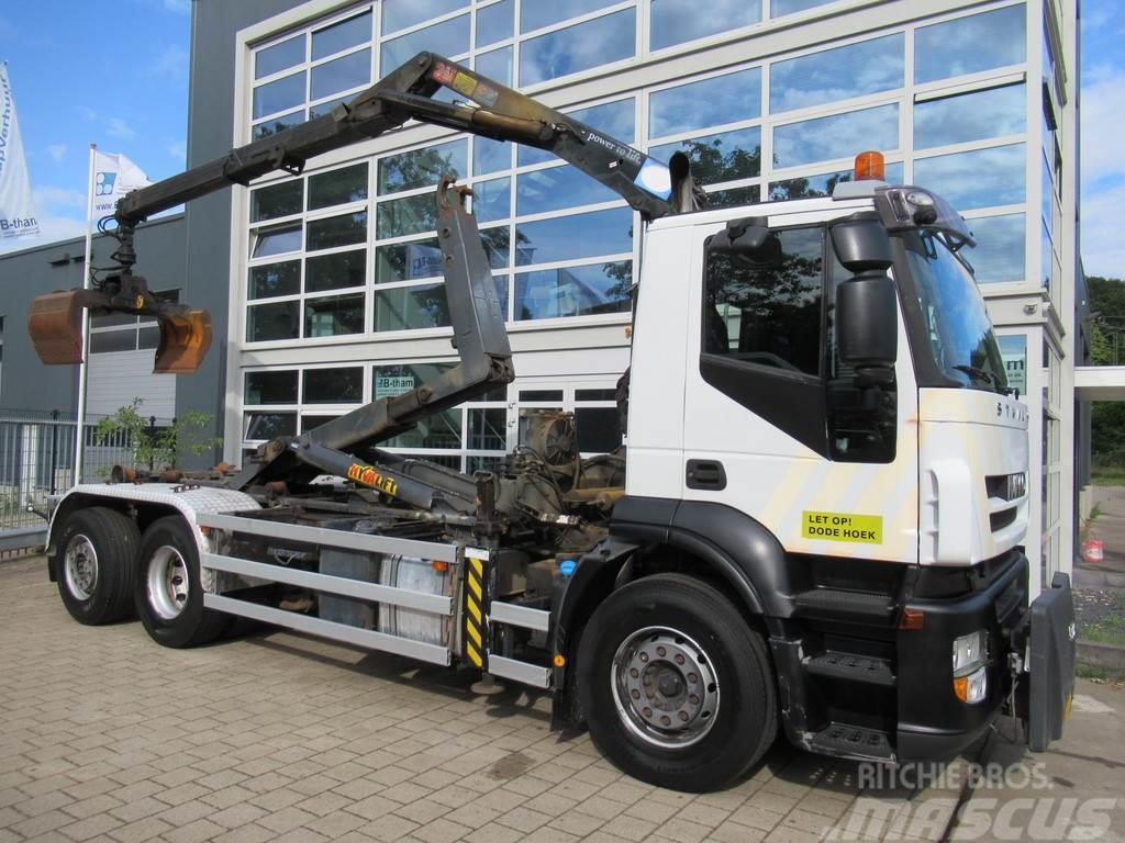 Iveco Stralis AD260S31Y/PS HMF 1244 Z2 + 20T Hyvalift Ab Rol kiper kamioni s kukama za dizanje