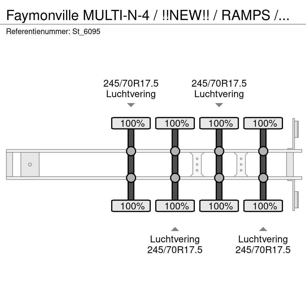 Faymonville MULTI-N-4 / !!NEW!! / RAMPS / WHEELWELLS/ EXTENDAB Nisko-utovarne poluprikolice