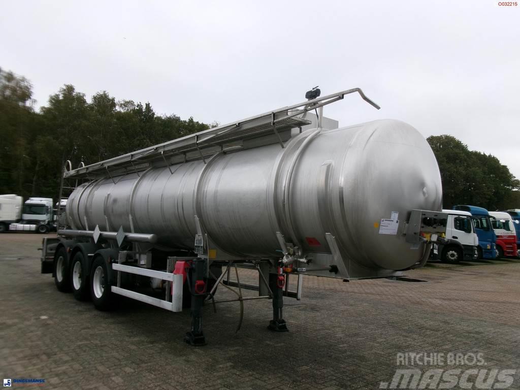 Parcisa Chemical tank inox L4BH 21.2 m3 / 1 comp / Tanker poluprikolice