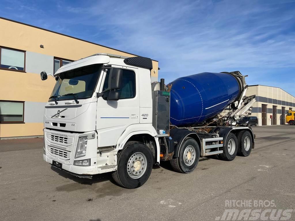 Volvo FM 420 EURO 6 8x4/4 + VEB Kamioni mikseri za beton