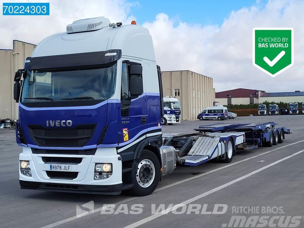 Iveco Stralis 500 4X2 ROLFO Truck transporter Standklima Autotransporteri