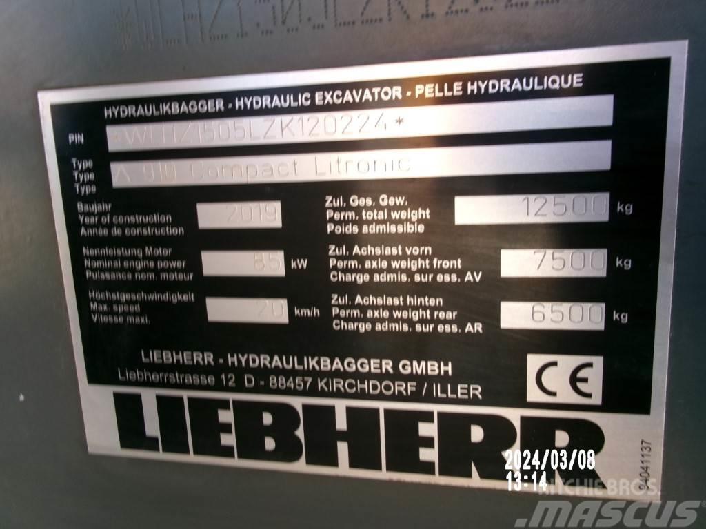 Liebherr A 910 Compact Litronic Bageri na kotačima