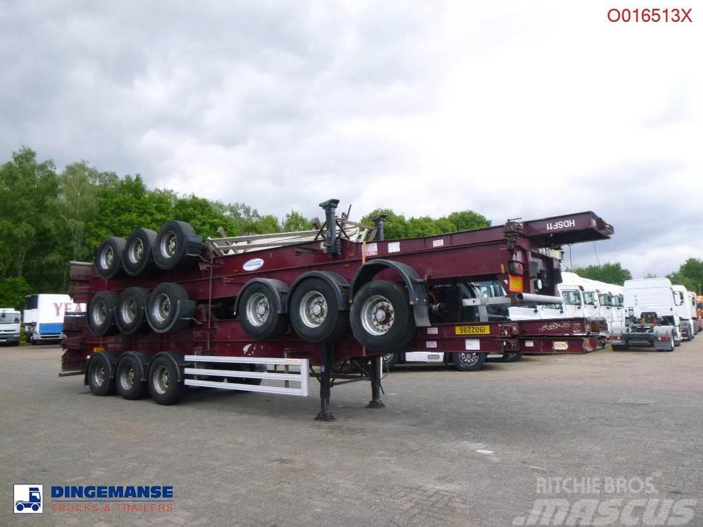 Dennison Stack - 4 x container trailer 40 ft Kontejnerske poluprikolice