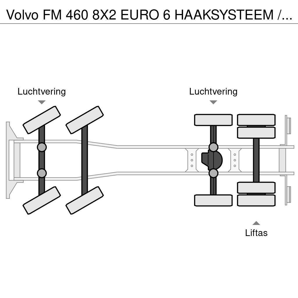 Volvo FM 460 8X2 EURO 6 HAAKSYSTEEM / PERFECT CONDITION Rol kiper kamioni s kukama za dizanje