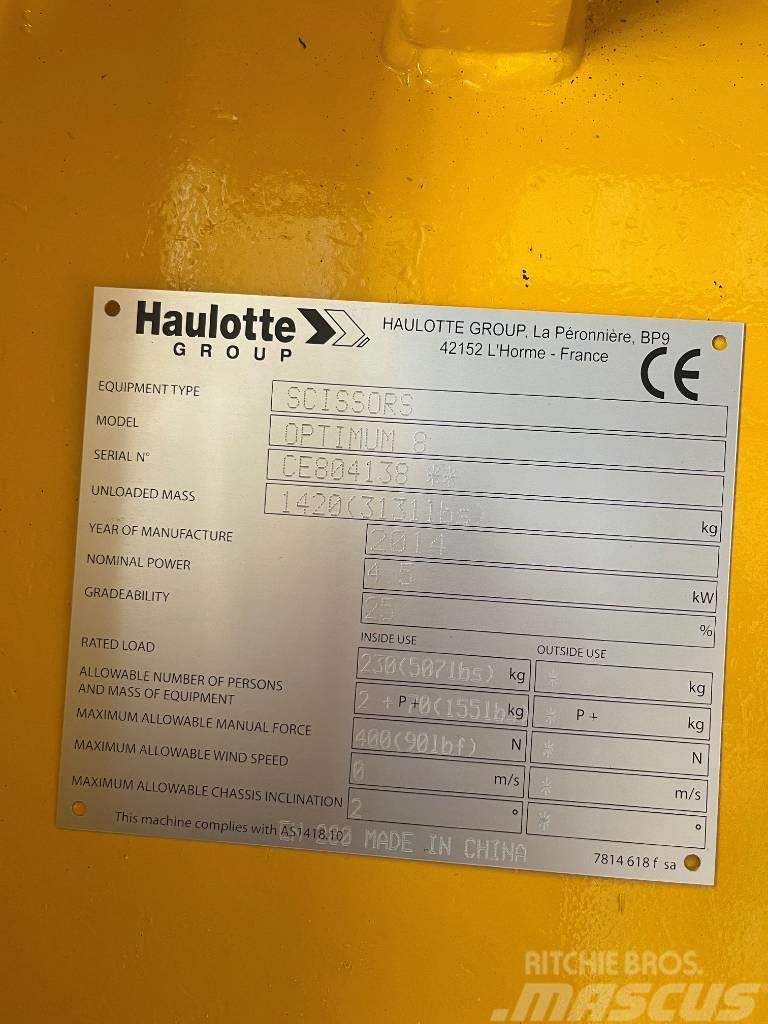 Haulotte Optimum 8 Škaraste platforme