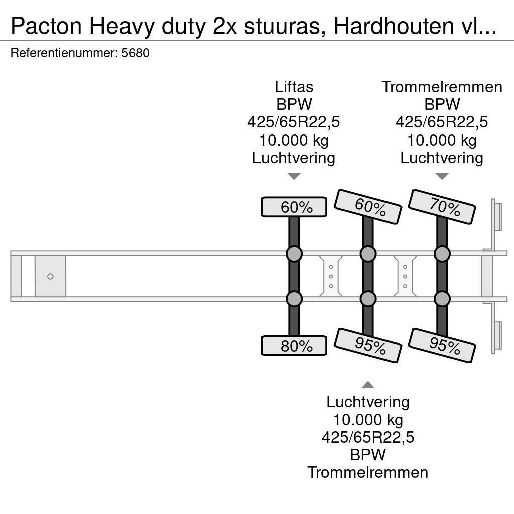 Pacton Heavy duty 2x stuuras, Hardhouten vloer, Ronggaten Poluprikolice sa otvorenim sandukom