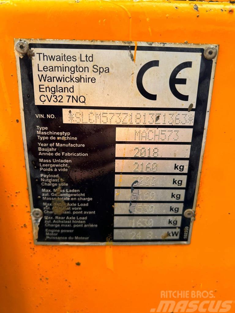 Thwaites 3 Tonne Swivel Skip Dumper MACH573 ton Demperi za gradilišta
