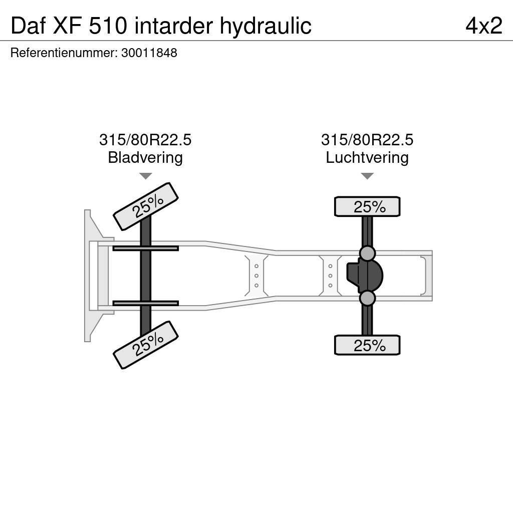 DAF XF 510 intarder hydraulic Traktorske jedinice