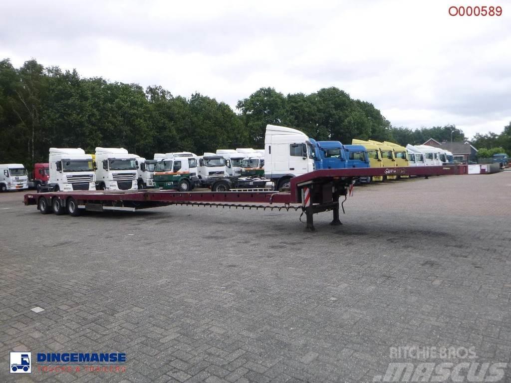 Nooteboom 3-axle semi-lowbed trailer extendable 14.5 m + ram Poluprikolice sa otvorenim sandukom