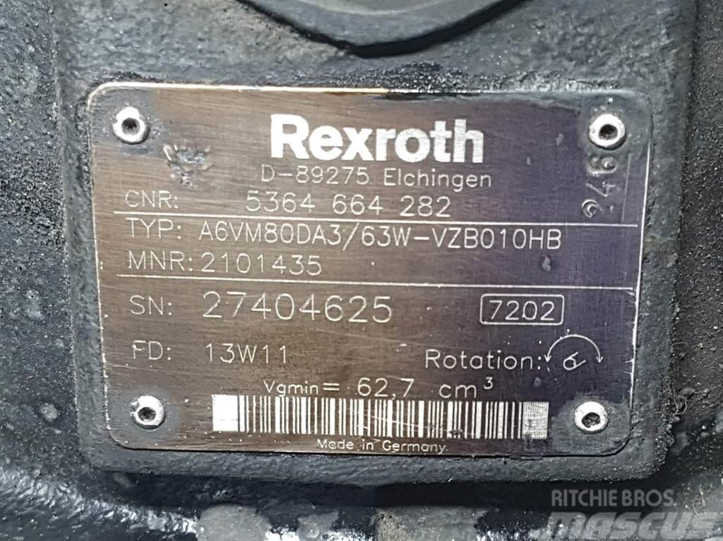 Terex TL260-Rexroth A6VM80DA3/63W-R902101435-Drive motor Hidraulika