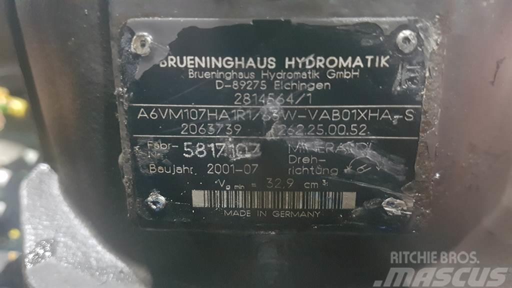 Brueninghaus Hydromatik A6VM107HA1R1/63W -Volvo L30B-Drive motor/Fahrmotor Hidraulika