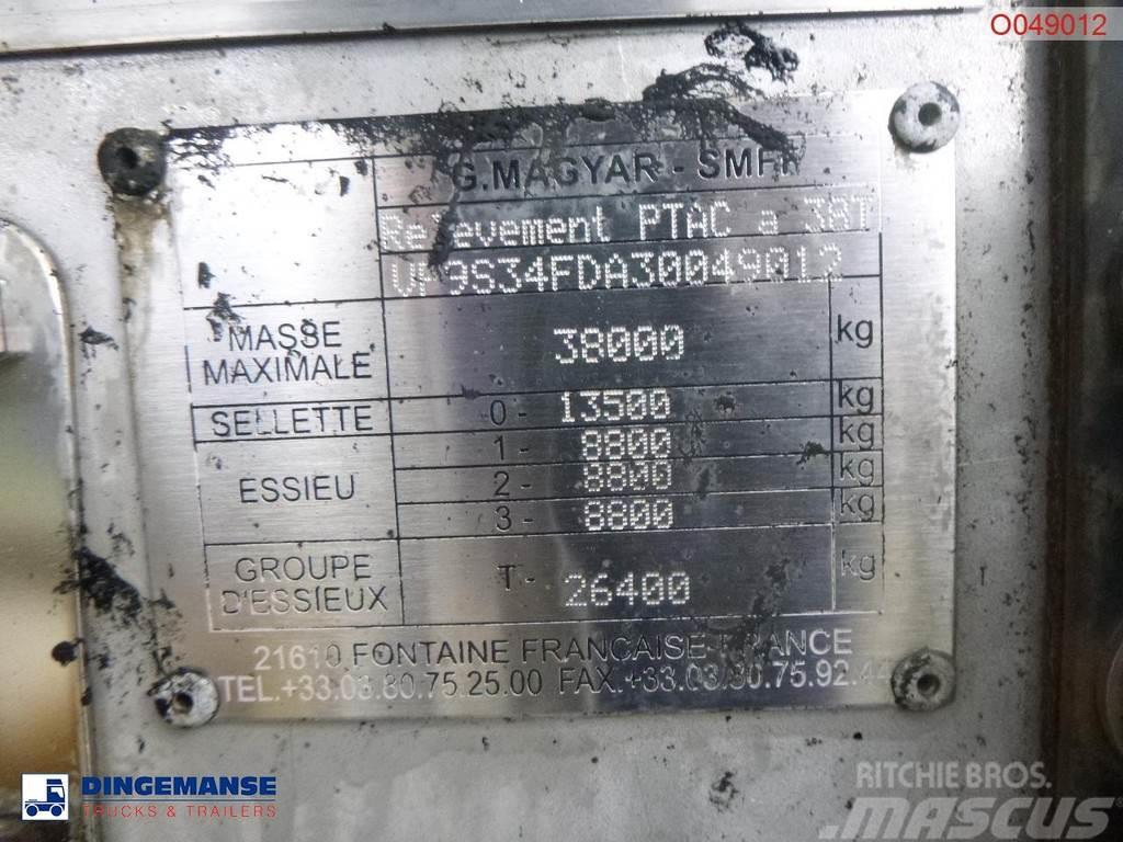 Magyar Bitumen tank inox 31.8 m3 / 1 comp / ADR 22/10/202 Tanker poluprikolice
