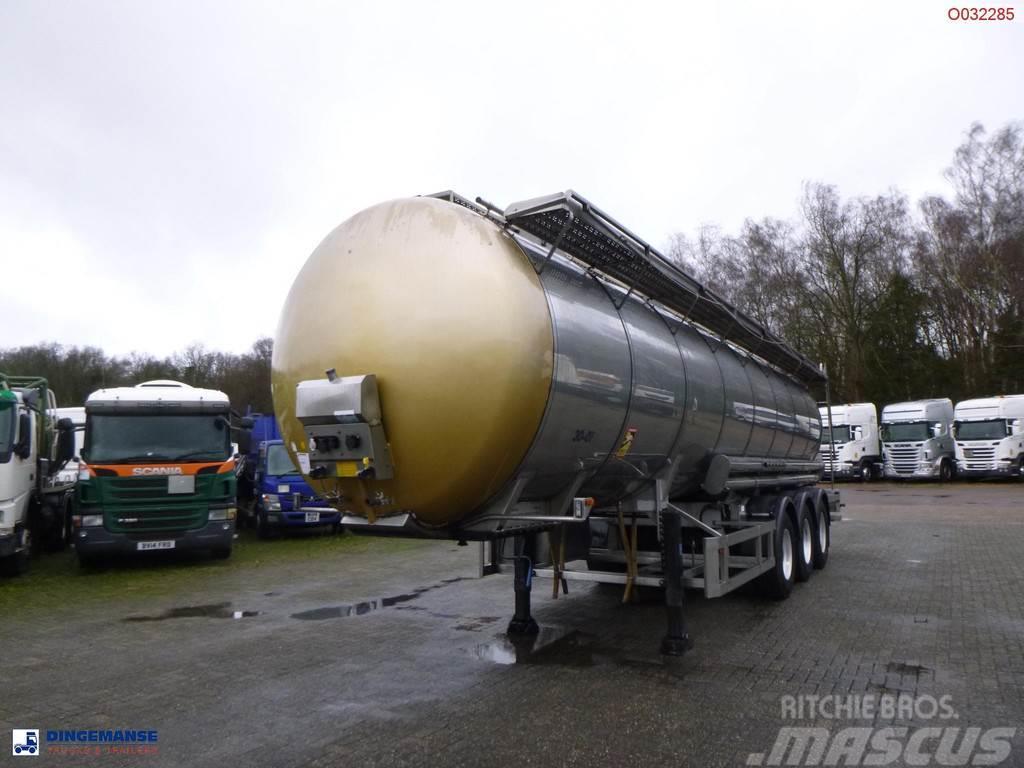  Parcisa Chemical tank inox L4BH 30 m3 / 1 comp / A Tanker poluprikolice