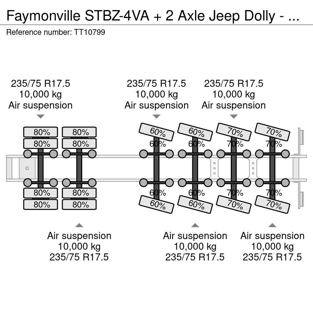 Faymonville STBZ-4VA + 2 Axle Jeep Dolly - 100 Ton GCW 5.0 Mtr Nisko-utovarne poluprikolice