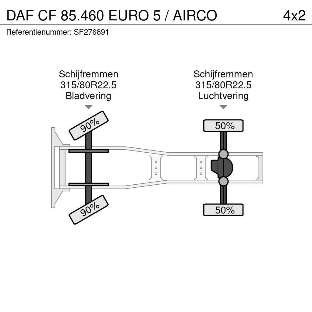 DAF CF 85.460 EURO 5 / AIRCO Traktorske jedinice