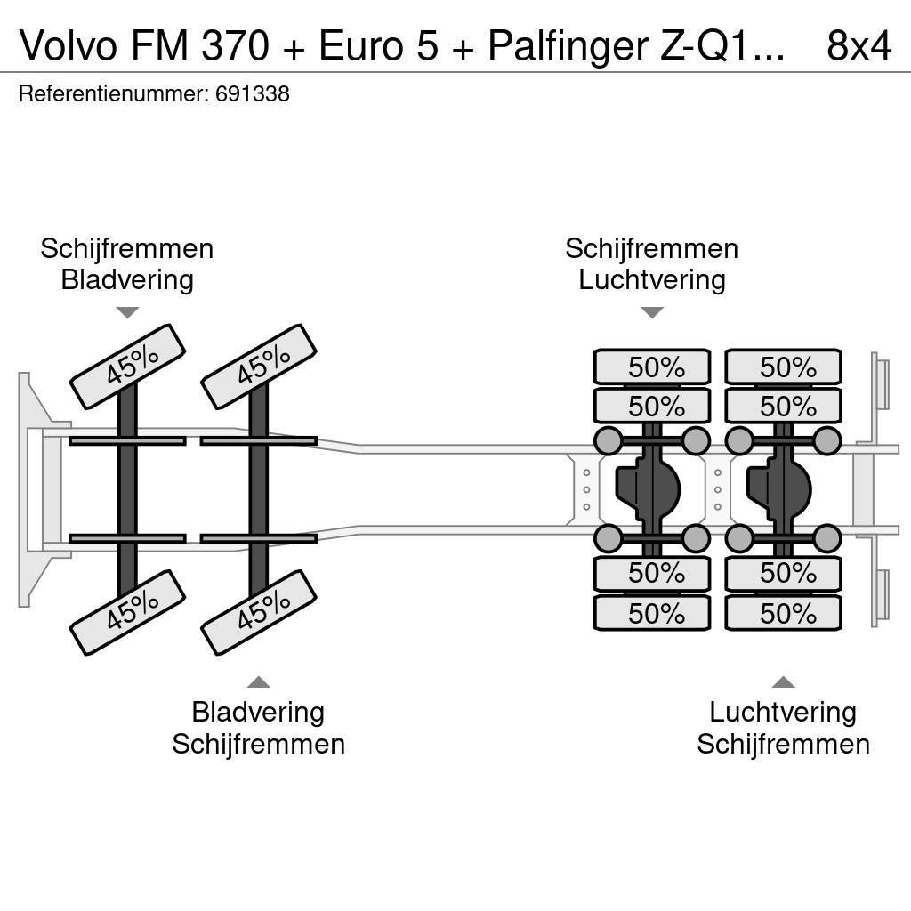 Volvo FM 370 + Euro 5 + Palfinger Z-Q170 Crane + 30ton N Rabljene dizalice za težak teren