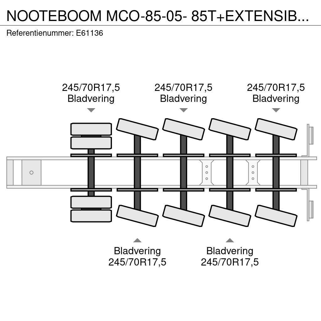 Nooteboom MCO-85-05- 85T+EXTENSIBLE 3M Nisko-utovarne poluprikolice