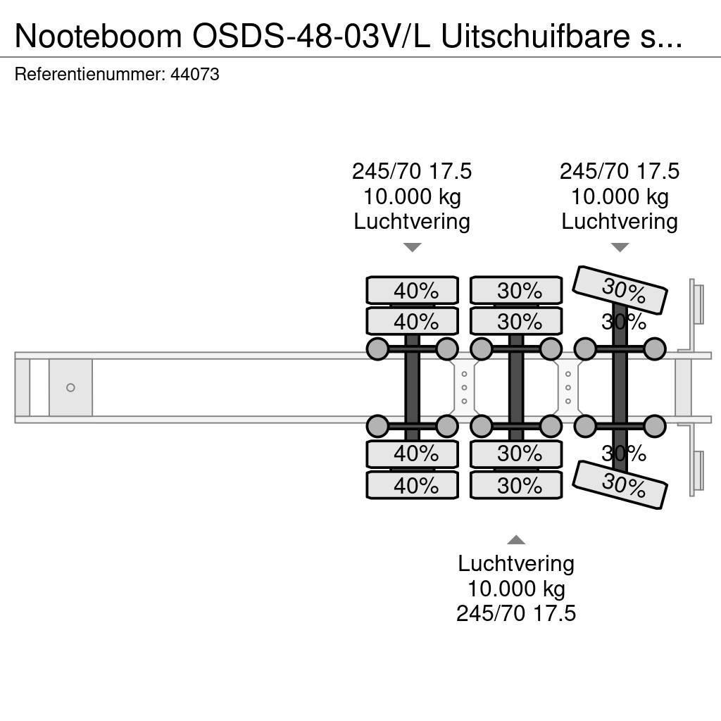 Nooteboom OSDS-48-03V/L Uitschuifbare semi dieplader Nisko-utovarne poluprikolice