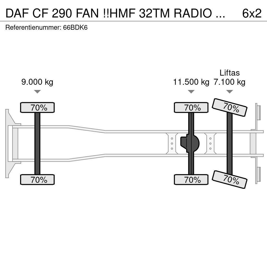 DAF CF 290 FAN !!HMF 32TM RADIO REMOTE!! FRONT STAMP!! Rabljene dizalice za težak teren