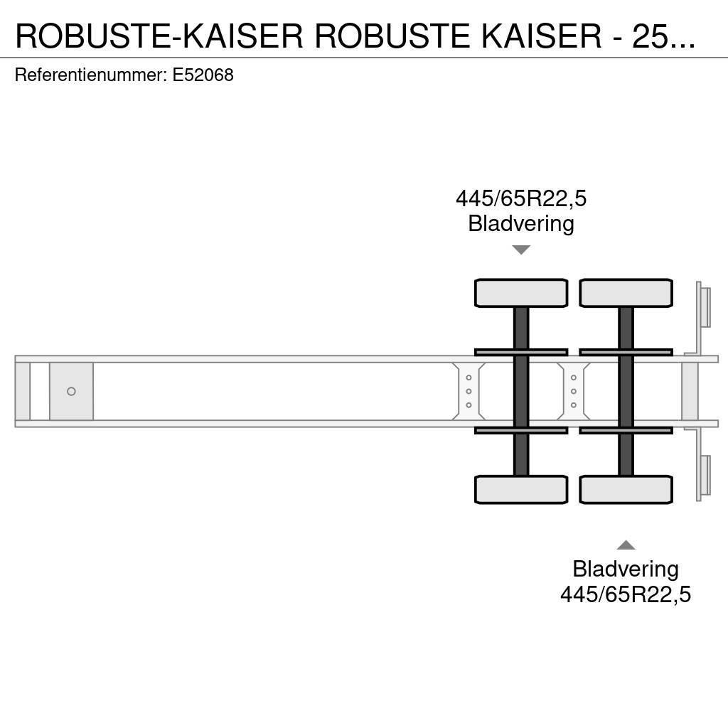  Robuste-Kaiser ROBUSTE KAISER - 25 M3 - 2X STEEL/L Kiper poluprikolice