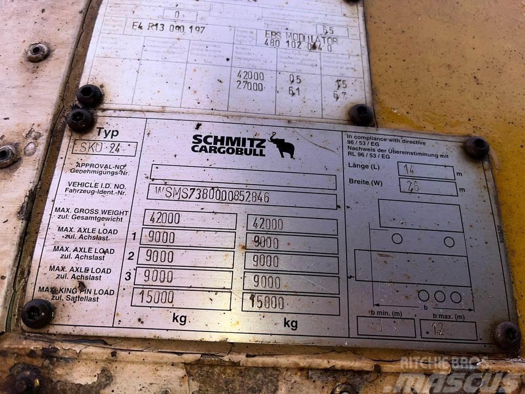 Schmitz Cargobull SKO 24 BOX L=13571 Sanduk poluprikolice