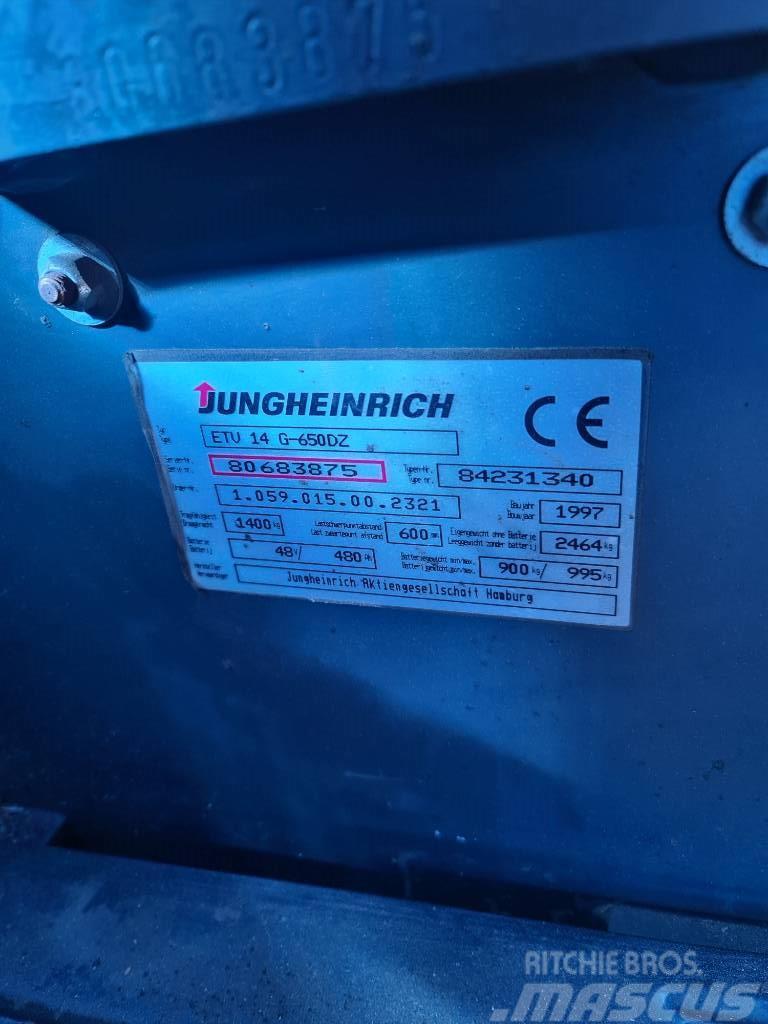 Jungheinrich ETV 14 Viličari sa pomičnim stupom