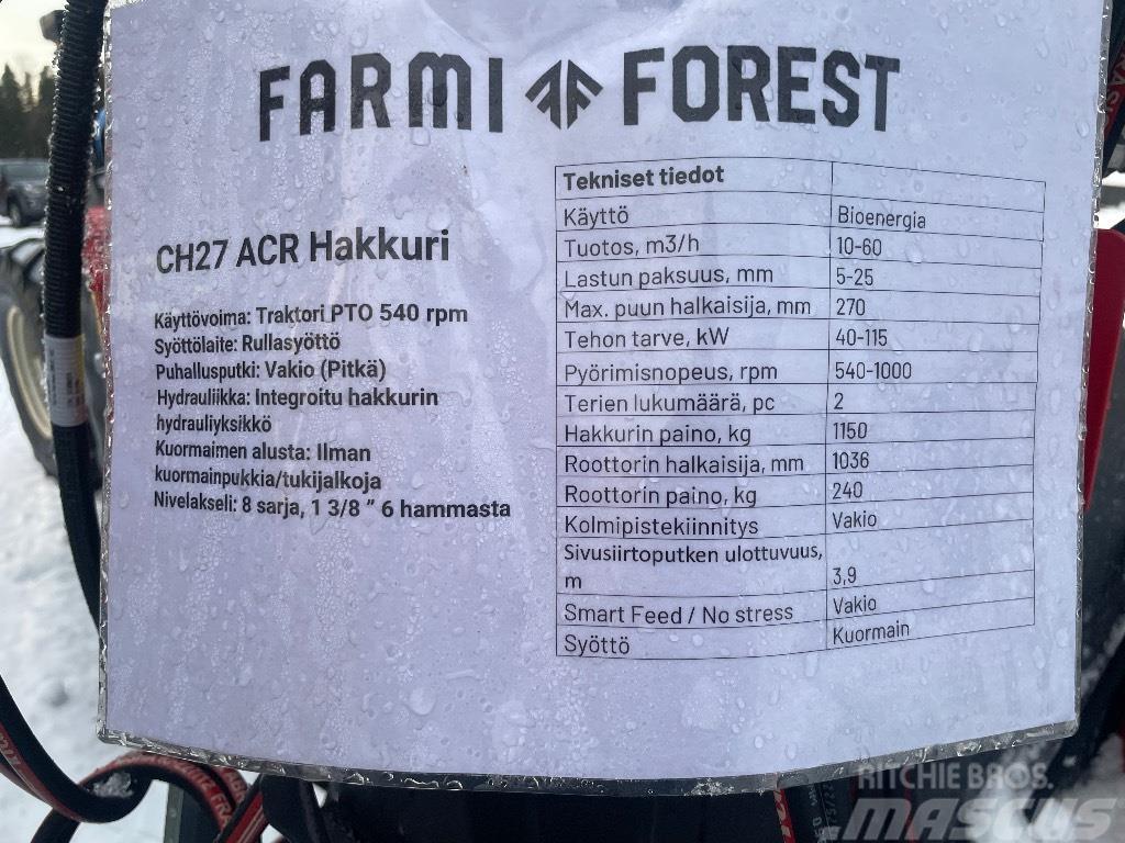 Farmi Forest CH27 Drobilice za drvo / čiperi
