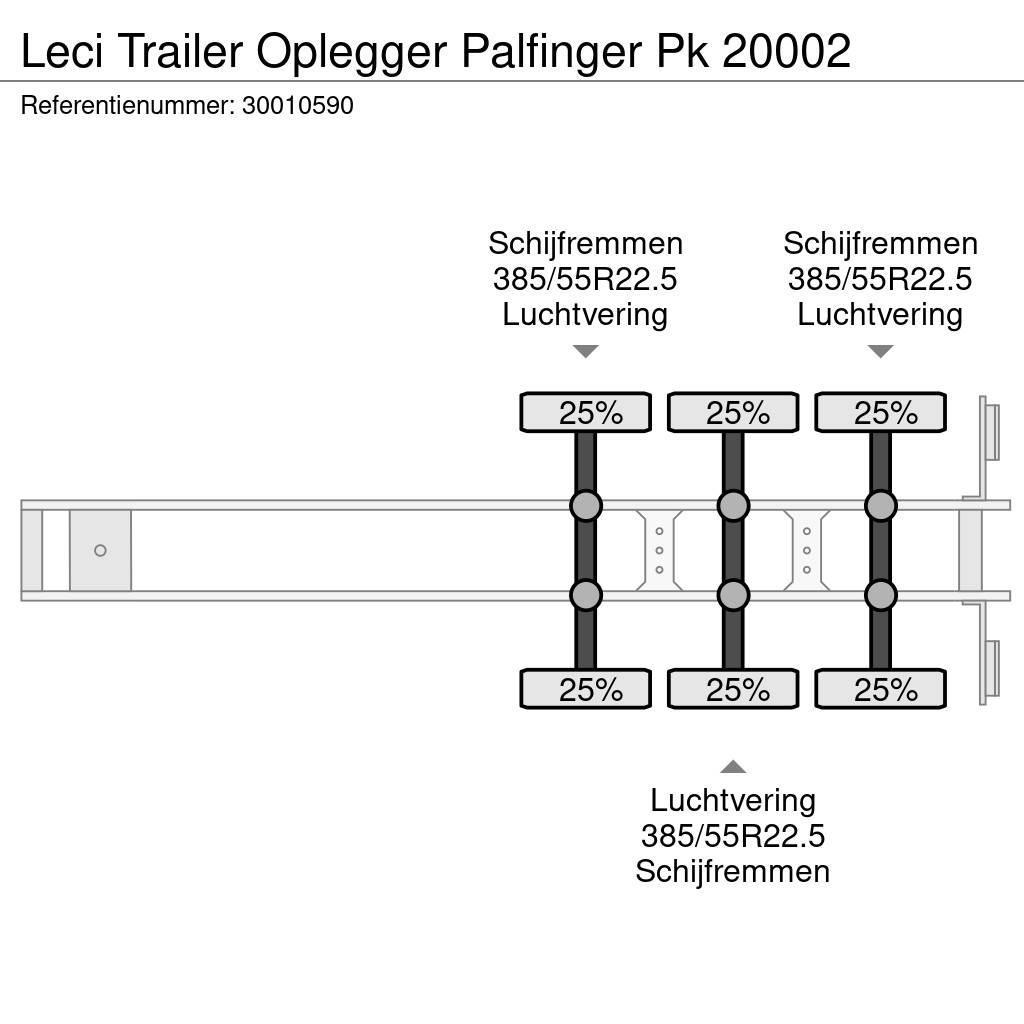 Leci Trailer Oplegger Palfinger Pk 20002 Poluprikolice sa otvorenim sandukom