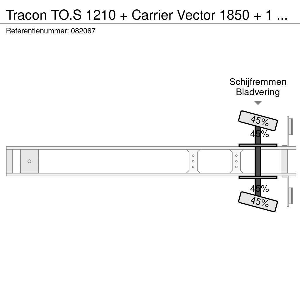 Tracon TO.S 1210 + Carrier Vector 1850 + 1 AXLE Poluprikolice hladnjače