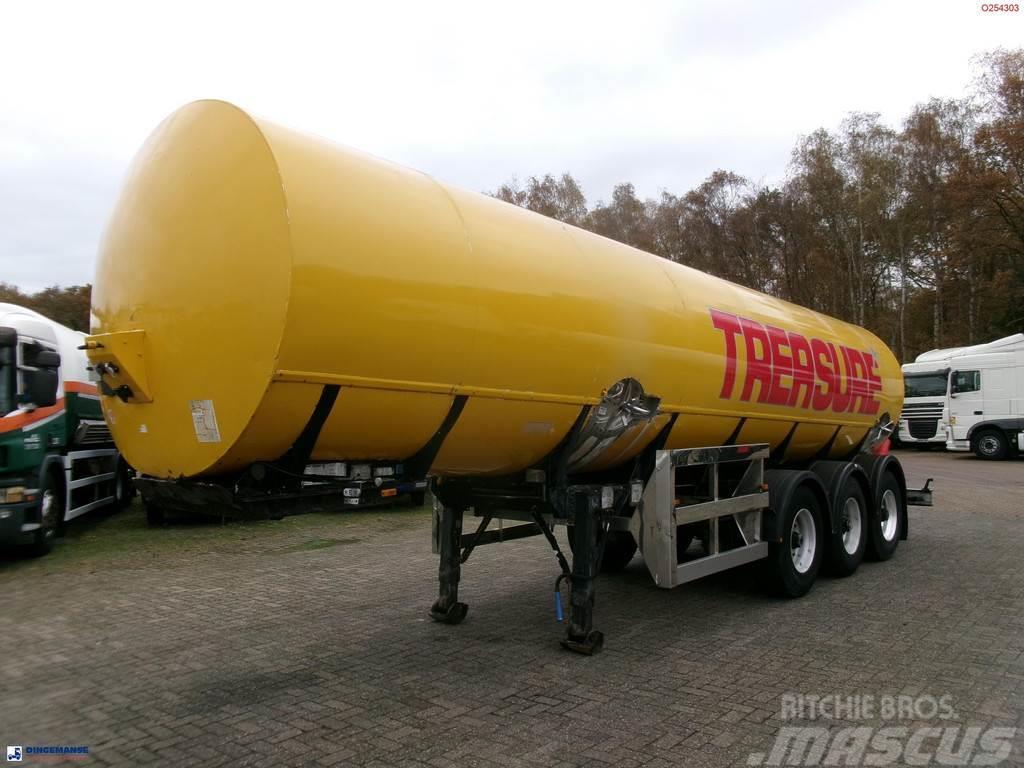  Crane Fruehauf Food (beer) tank inox 30 m3 / 2 com Tanker poluprikolice